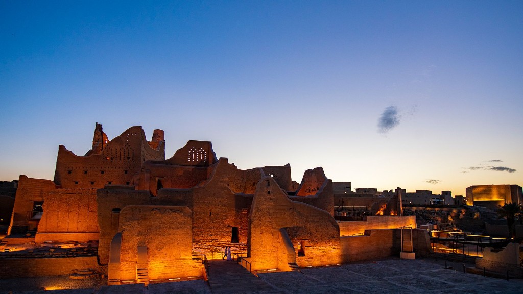 Diriyah heritage at night